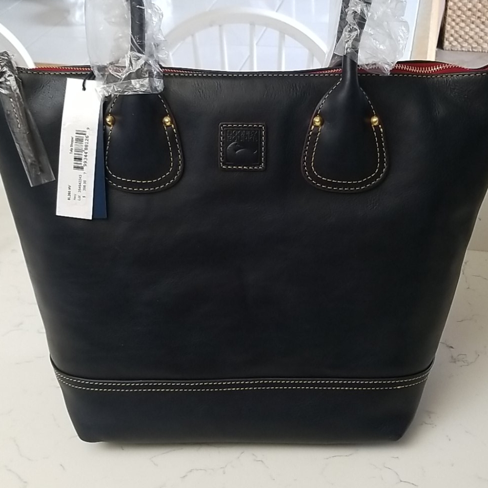 Dooney & Bourke Navy blue Leather Tote - Picture 7 of 12